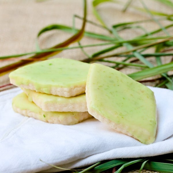 Lemongrass Shortbread Cookies