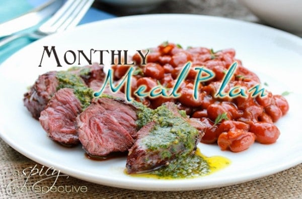 Monthly Meal Plan